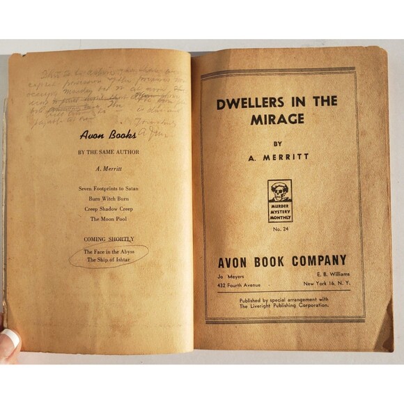 Lot Of 2: A. Merritt Murder Mystery Monthly 1944-45 1st edtns. ISHTAR & DWELLERS - Picture 9 of 12